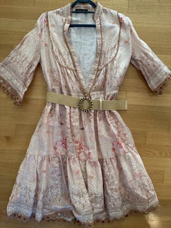 Dress Silk pink print size M