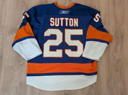 ANDY SUTTON GAME WORN JERSEY 2008 - 09 NEW YORK ISLANDERS