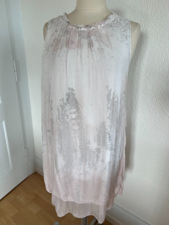NEW COLLECTION Damen Kleid, 100% Seide in ca. Gr. 38, Rosa