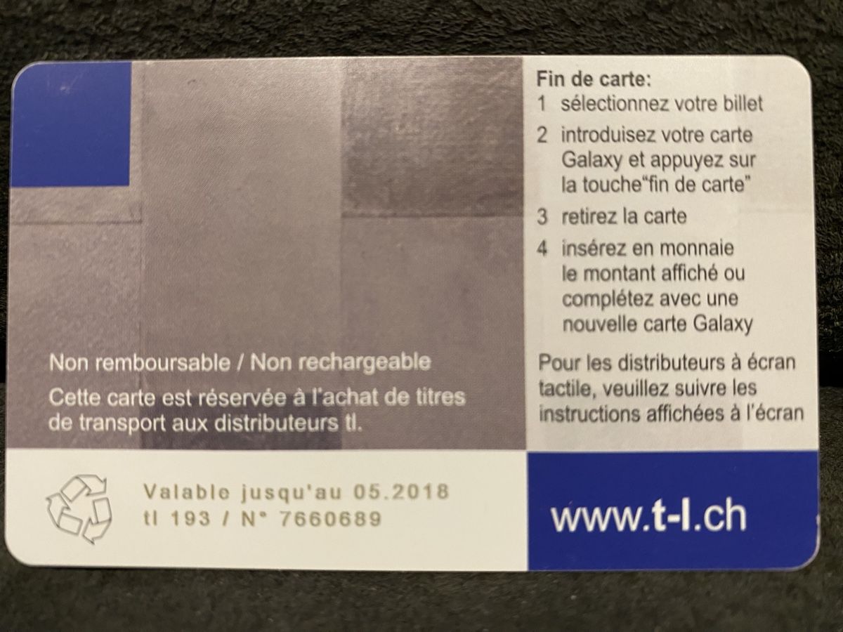 Schede telefoniche: Carte TL 193 – Usato da Lausanne venduto da babacard10 1