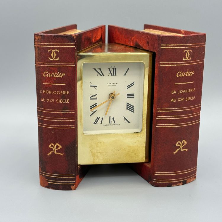 Very Rare - Cartier -1950s Vintage Book Desk Clock (Gebraucht) in ...