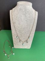 Versilberte Kette und Armbänder (PREIS  FÜR BEIDE!!)