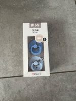 2er Set BIBS Schnuller Gr. 1, blau, Latex, NEU