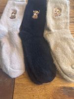 3x Kuschelsocken - flauschig weich-Wohlfühlen- Zeit für Dich
