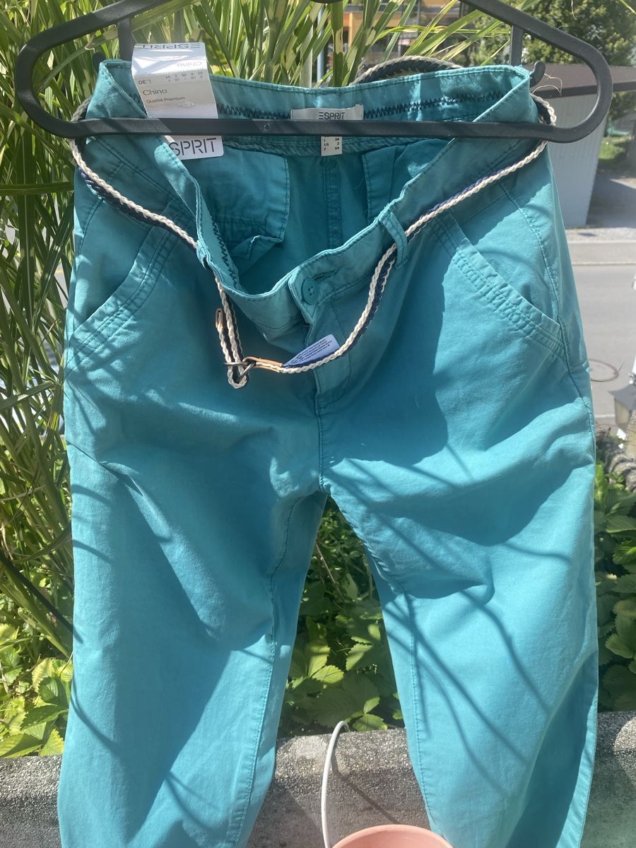 Esprit Pantaloni: NEUE ESPRIT Chino Hose Grösse D32 L30 – Nuovo e nell'imballaggio originale da Buochs venduto da mel_dc2n