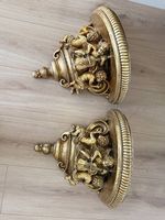 Barock Wandkonsole Engel Gold  2er Set