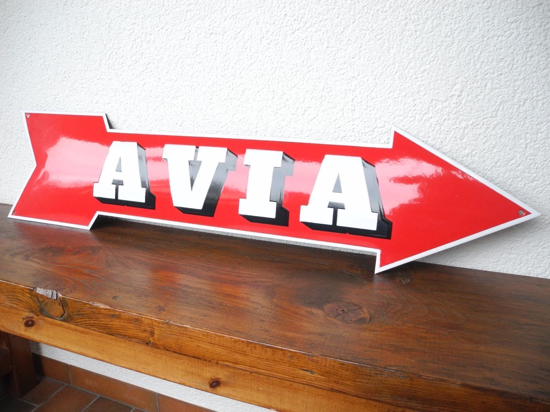 Schilder: AVIA PFEIL EMAILSCHILD – Gebraucht aus Reinach AG von Huckleberrysix 5