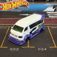Majorette Toyota Hiace jdm blanc violet
