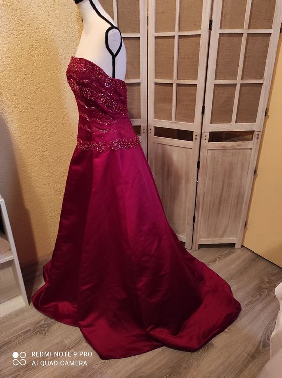 Vestiti: Brautkleid/ Nebenbrautkleid/ Ballkeid S Gr.38 bordeauxrot🕊️ – Usato da Steinerberg venduto da Minka10 2