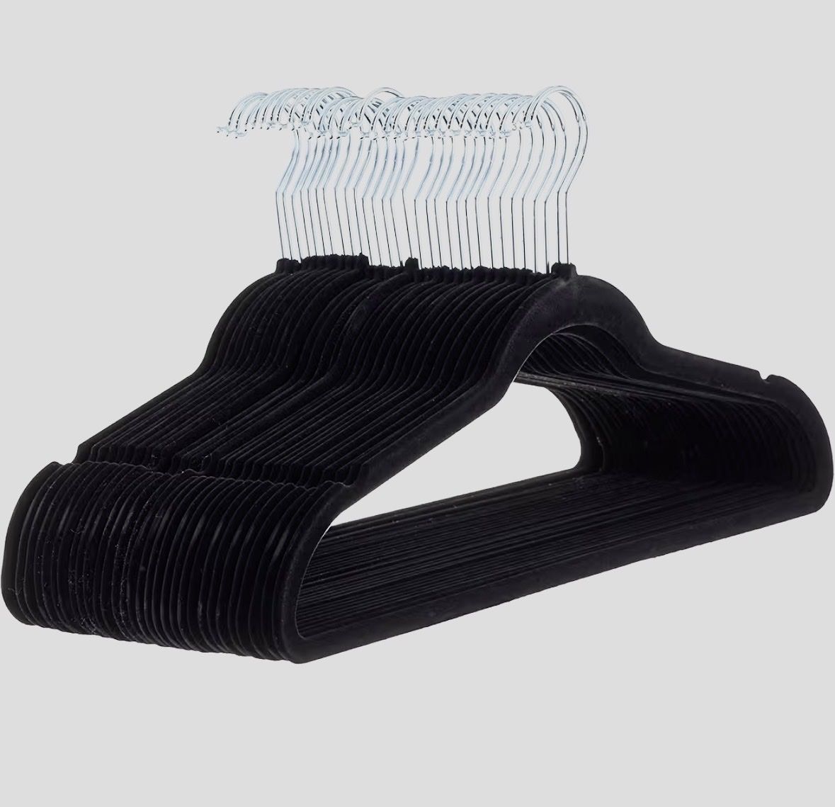 Kleiderbügel: Set à 30 schwarze Kleiderbügel – Neu (gemäss Beschreibung) aus Walkringen von familyiseli