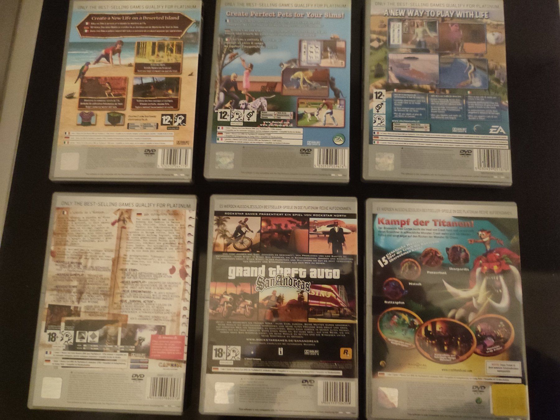Sony Giochi: Playstation2 Games 6 Platinum – Usato da Biel/Bienne venduto da ruggi03 1