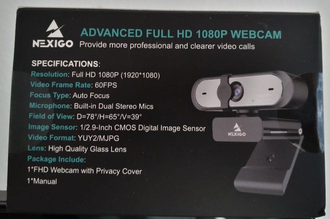 Webcam: NexiGo N660P 60fps 1080p HD webcam – Nuovo e nell'imballaggio originale da Viganello venduto da ChrisP096 1