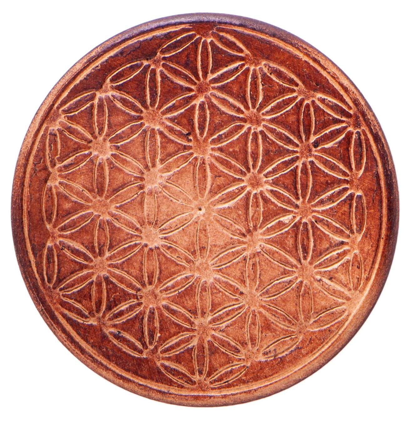 Candele: Gefässuntersetzer - Blume des Lebens klein – Nuovo e nell'imballaggio originale da Mauren venduto da Yeelen