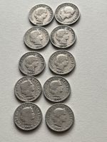 Lot mit 10 Stk. 5 Rp. 1900
