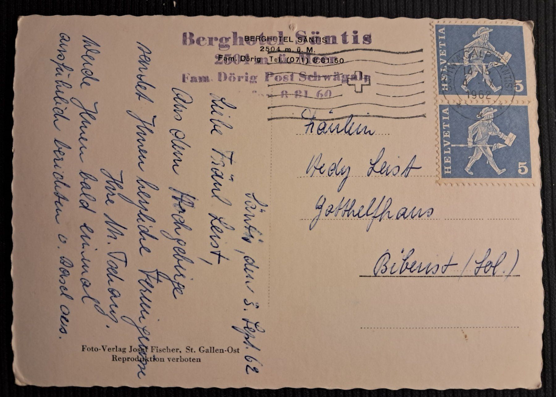 Cartoline postali: SEEALPSEE 1962 – Usato da Ponto Valentino venduto da giorgia06 1