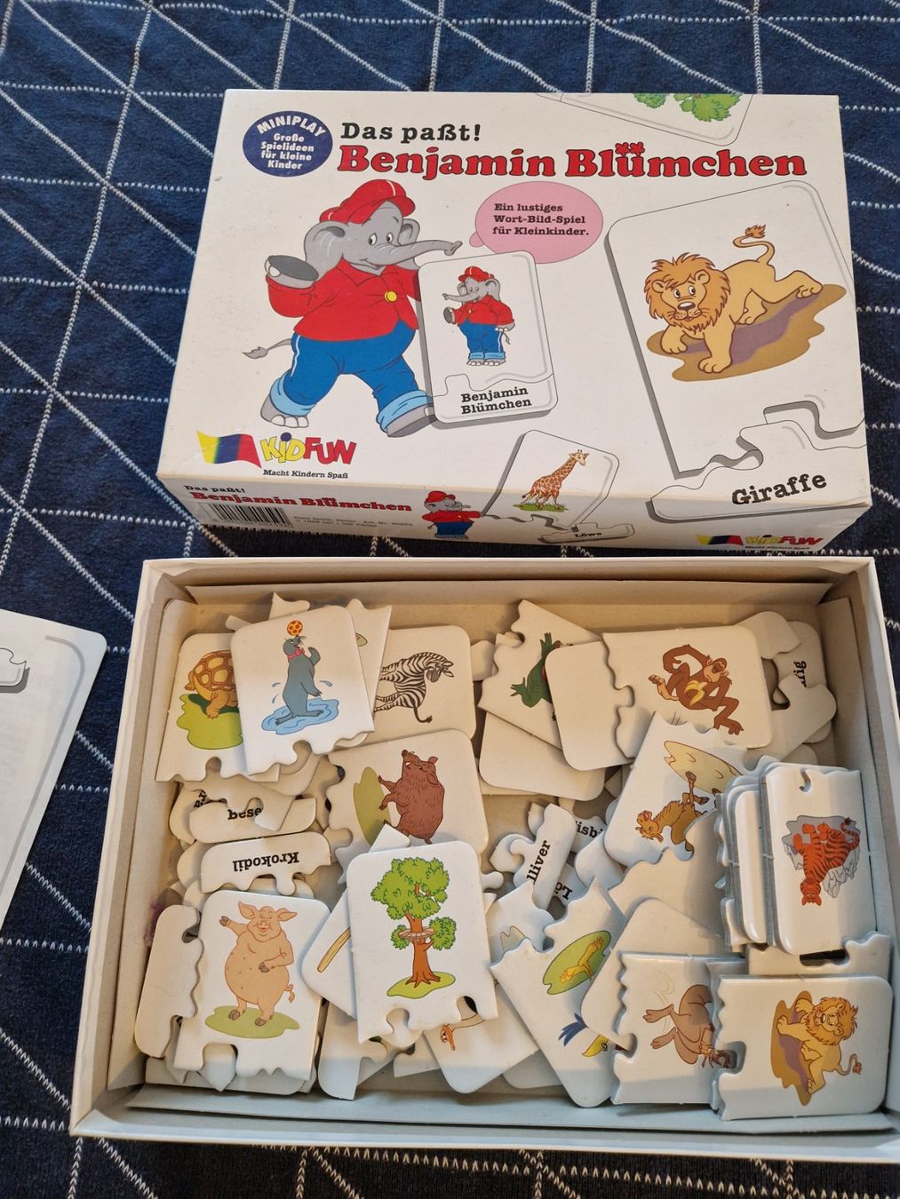 Giochi: Benjamin Blümchen Miniplay, Wort-Bild-Spiel für Kinder – Usato da MUEHLAU venduto da ibo_5c7d