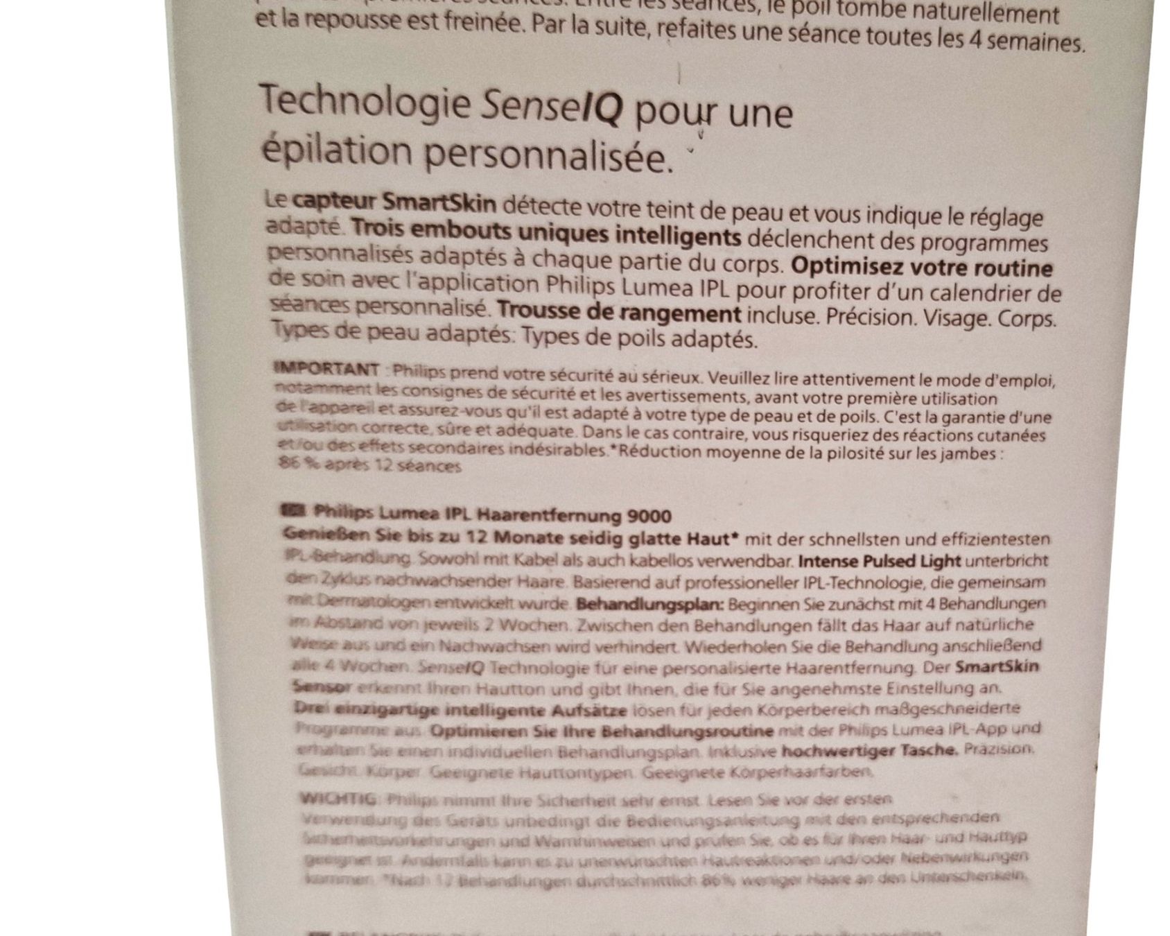 Philips Epilatori: PHILIPS Lumea IPL 9000 Haarentfernungsgerät – Nuovo (secondo la descrizione) da Wil SG venduto da Restwert_Wil 6