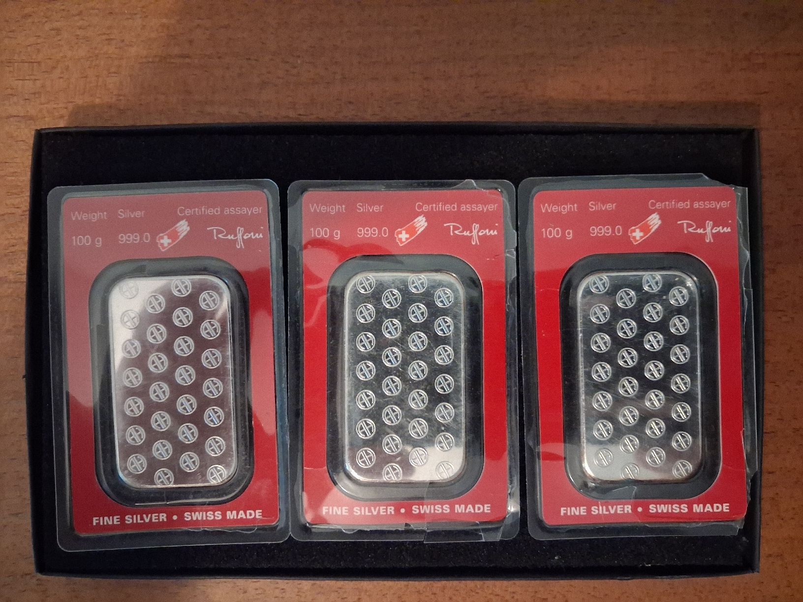Métaux précieux: Silberbarren 3x100gr. – D'occasion à Gerlafingen par Ultramarathon 1