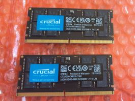 ❤️ 2 x 32GB DDR5 CRUCIAL | SO‑DIMM | 5600 MHz | 64GB SODIMM