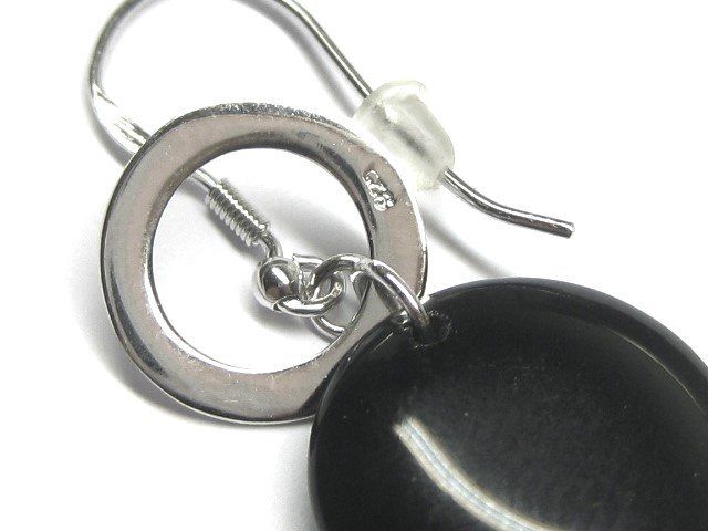 Orecchini pendenti & Orecchini a lobo: Ohrringe Ohrhänger Silber 925 / Onyx-Imitat – Usato da Ermatingen venduto da Decovin 3