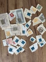 Lot: alte Stempelmarken-Abschnitte
