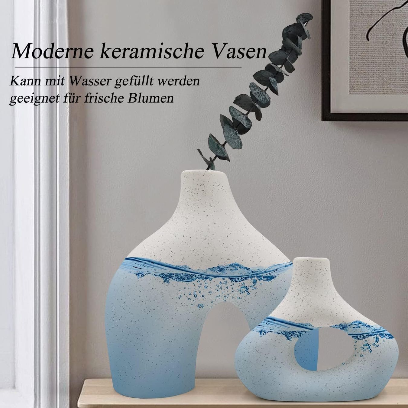 Vasen & Gefässe: Weiße Keramikvase 2er-Set – Neu und originalverpackt aus Nuglar von SaleRitter 2