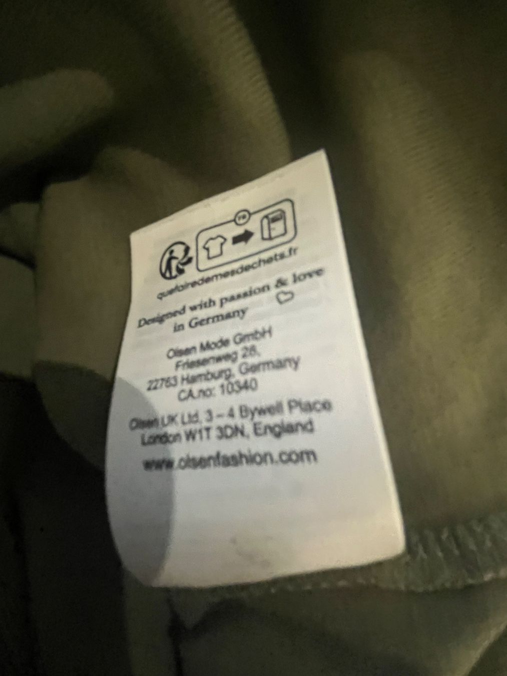 T-shirt: t-shirt Olsen vert olive – Usato da Delémont venduto da Kiki75 4