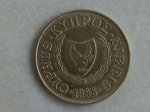 Alle Münzen: Münze Cyprus 5cent 1998 – Gebraucht aus Winistorf von acreativ4