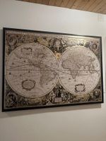 Wandbild Weltkarte Vintage