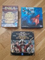 3 Spiele, INKA, Schlote der Tiefe und 15 Men