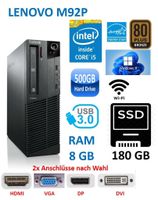 PC Lenovo M92P SFF i5 8GB 500GB 180GB SSD WLAN WIN11