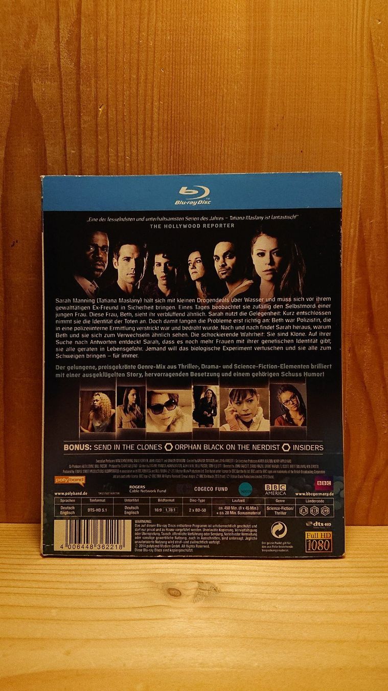 Tutti i DVDs: ORPHAN BLACK Staffel 1 auf Blu-Ray – Usato da Wilderswil venduto da Exebub 1