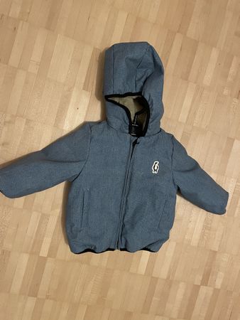 Kinderjacke GOSOCKY blau Grösse 74/80 mit Teddyfutter