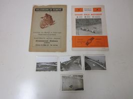 Vintage Motorrad Auto Prospekt Vélodrome Genève Oldtimer