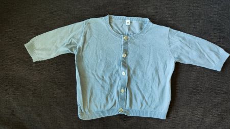 Gr. 80 - Strickjacke blau