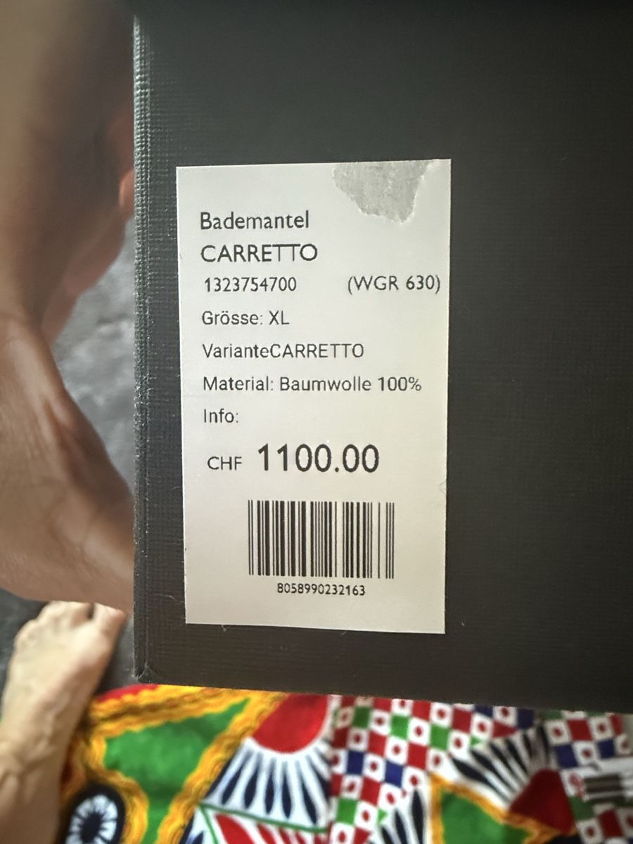 Accappatoi: Dolce & Gabbana Bathrobe Carretto XL Cotton multicolor new – Usato da Zürich venduto da Jomed6 7