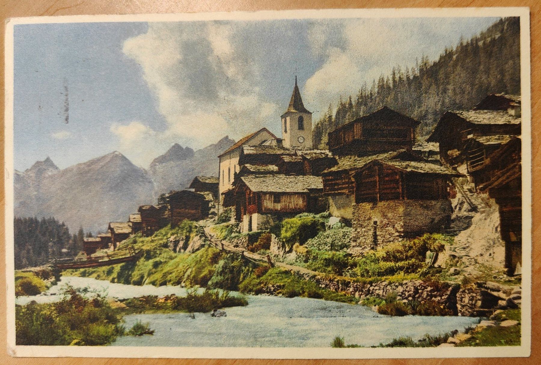 Cartoline postali: Blatten um 1930 – Usato da St. Erhard venduto da Chaeferli6