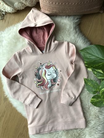Mädchen Hoodie Einhorn Gr. 128 *NEUWERTIG