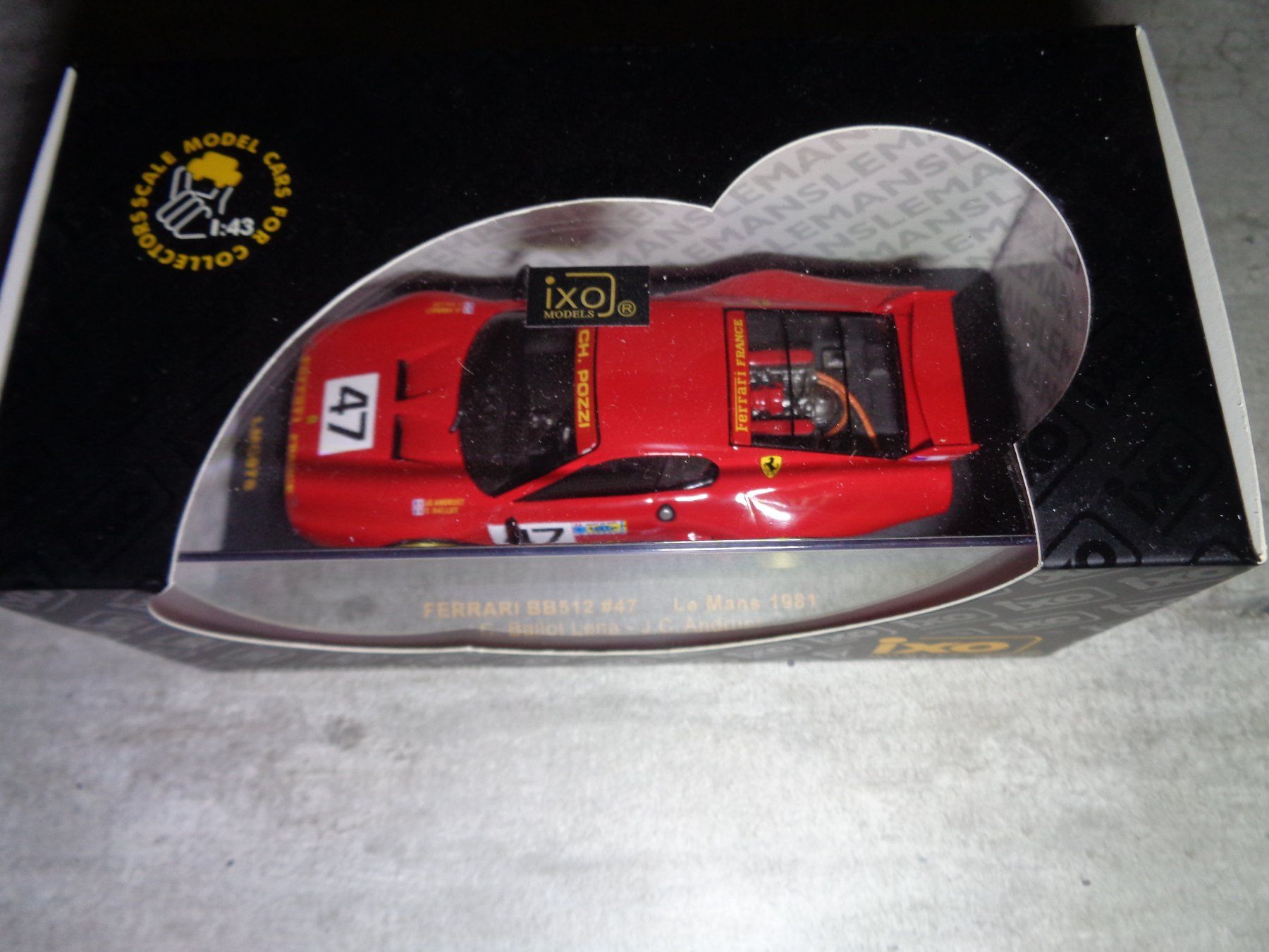 Ferrari Modellini d'auto: Ixo 1:43 Ferrari BB512 24 Heures du Mans 1981 – Nuovo e nell'imballaggio originale da Reconvilier venduto da rallycar 5