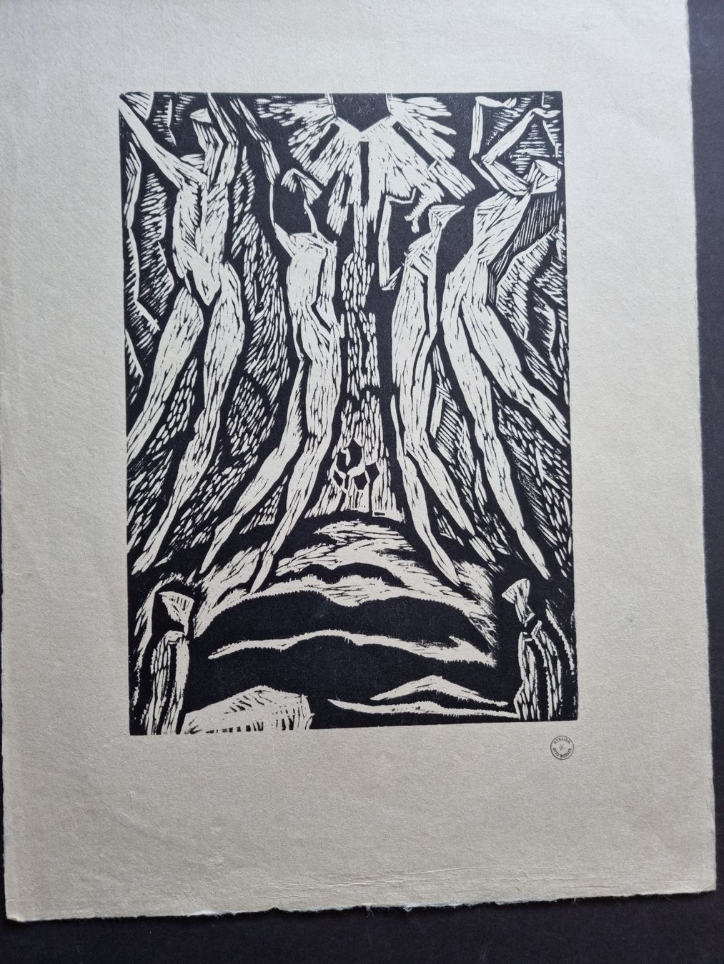 Gravures sur bois: OTTO MORACH HOLZSCHNITT MIT ATELIERSTEMPEL – D'occasion à Gersau par grafik-kunst 1