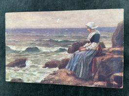  Frau am Meer Hoffnungswellen Muttich