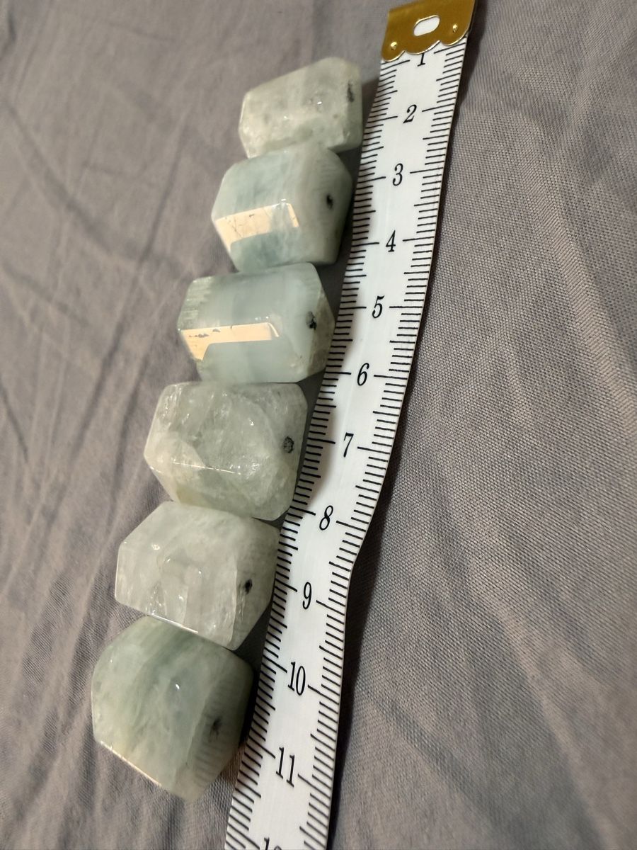 Mineralien & Heilsteine: 6Stk Kristall Aquamarin – Gebraucht aus Oberhof von RealStone 5