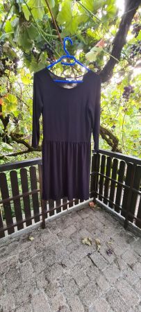 Schlichtes Damen Kleid Esprit schwarz Langarm Grösse S