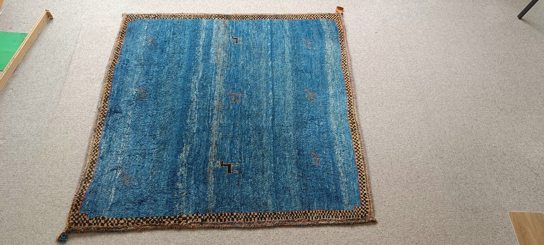 Gabbeh Tappeti: Blauer Perserteppich - Gabbeh Art - 168x165cm – Usato da Gümligen venduto da rol_k5w2 6