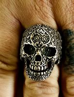 Silberring 925er Totenkopf Ringgrösse 58