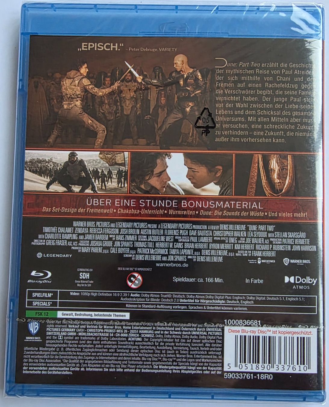 Alle DVDs: Dune - Teil 2 (Blu-Ray) Original verpackt – Neu und originalverpackt aus Kriens von Rothenfluh66 1