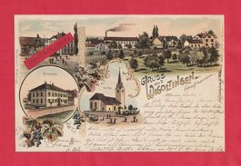 Gruss aus Wigoltingen (TG) 4-Bild Farb-Litho