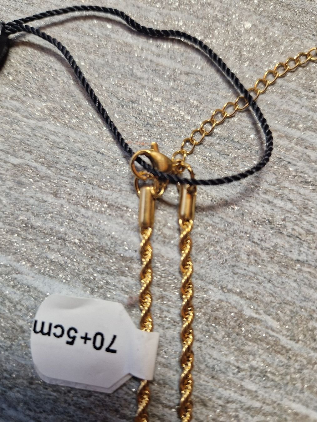 Catenine: Kette gold 70cm NEU – Nuovo e nell'imballaggio originale da Lichtensteig venduto da Cocabana_16 2
