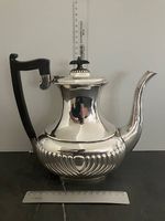 Teiera vintage placcata argento, england, manico ebano
