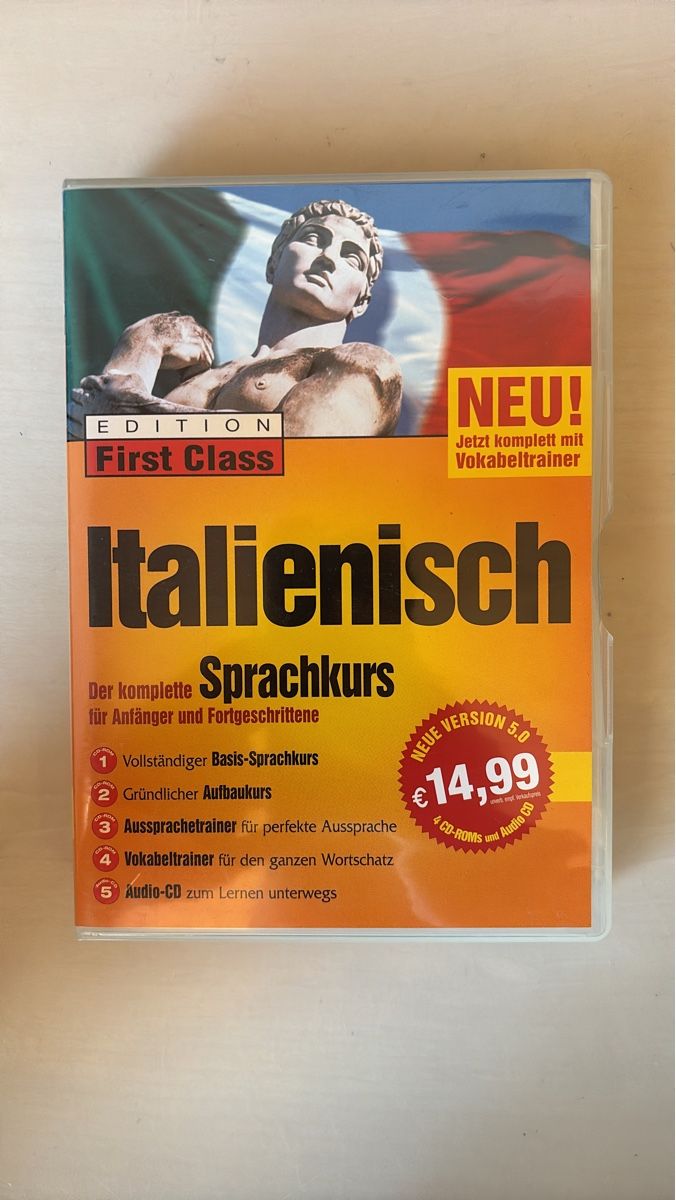 Tutti i DVDs: Italienisch Sprachkurs - First Class Edition - Komplett – Usato da Ruswil venduto da ois_li_ois_